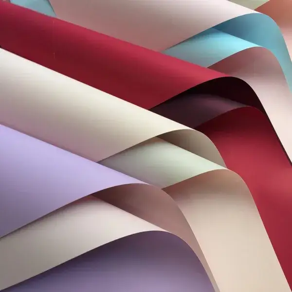 Ouya Paper Wholesale Floral Flower Bouquet Paper Two-color Double-sided Wrapping Paper - 20 Sheets/Bag