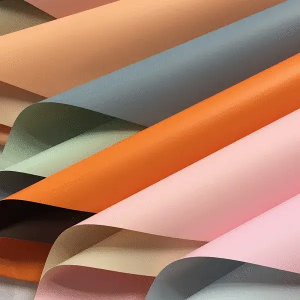 Ouya Paper Wholesale Floral Flower Bouquet Paper Two-color Double-sided Wrapping Paper - 20 Sheets/Bag