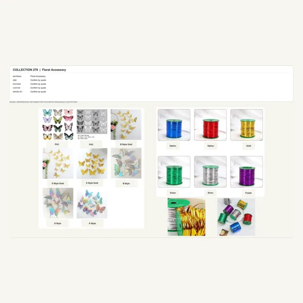 tfw-sku-acc-278 ACC-278 - Floral Accessory Floral Accessory