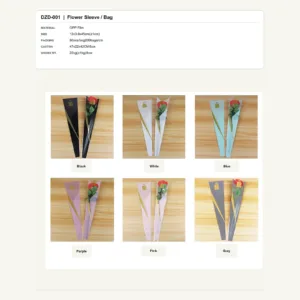 DZD-001 - OPP Film Flower Sleeve / Bag
