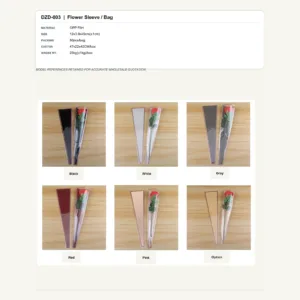 DZD-003 - OPP Film Flower Sleeve / Bag