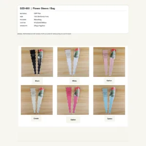 DZD-005 - OPP Film Flower Sleeve / Bag