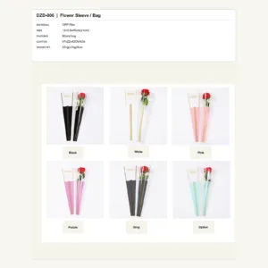 DZD-006 - OPP Film Flower Sleeve / Bag