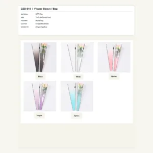 DZD-010 - OPP Film Flower Sleeve / Bag