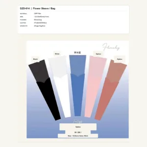 DZD-014 - OPP Film Flower Sleeve / Bag