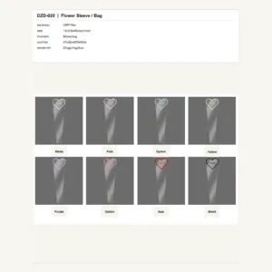 DZD-020 - OPP Film Flower Sleeve / Bag