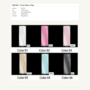DZD-026 - OPP Film Flower Sleeve / Bag
