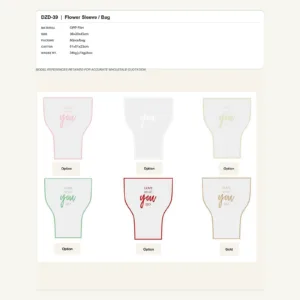 DZD-39 - OPP Film Flower Sleeve / Bag