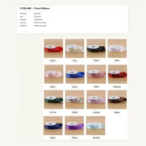 HYSD-006 - Polyester Floral Ribbon
