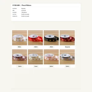 HYSD-008 - Polyester Floral Ribbon