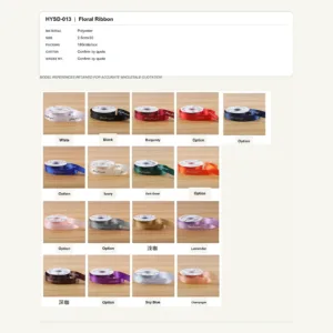 HYSD-013 - Polyester Floral Ribbon