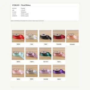 HYSD-015 - Polyester Floral Ribbon