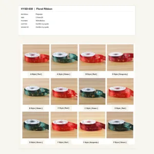 HYSD-030 - Polyester Floral Ribbon