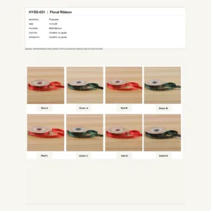 HYSD-031 - Polyester Floral Ribbon