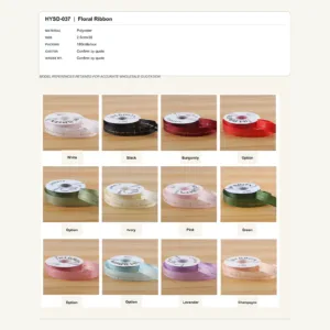 HYSD-037 - Polyester Floral Ribbon