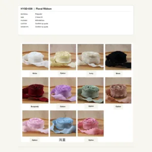 HYSD-038 - Polyester Floral Ribbon