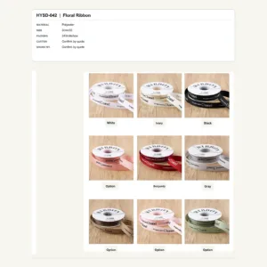 HYSD-042 - Polyester Floral Ribbon