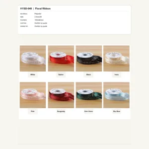 HYSD-046 - Polyester Floral Ribbon