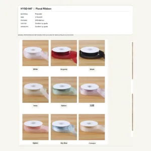 HYSD-047 - Polyester Floral Ribbon