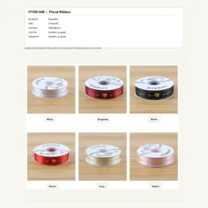 HYSD-049 - Polyester Floral Ribbon