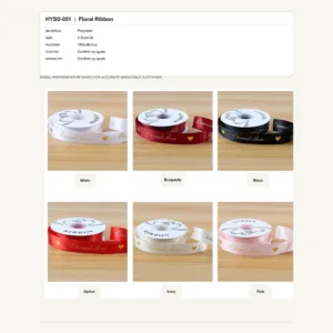 HYSD-051 - Polyester Floral Ribbon