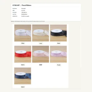 HYSD-057 - Polyester Floral Ribbon