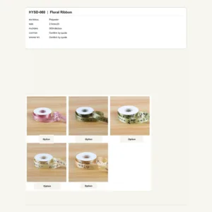 HYSD-060 - Polyester Floral Ribbon