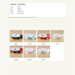 HYSD-061 - Polyester Floral Ribbon
