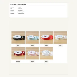 HYSD-062 - Polyester Floral Ribbon