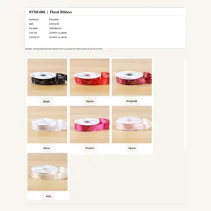HYSD-065 - Polyester Floral Ribbon