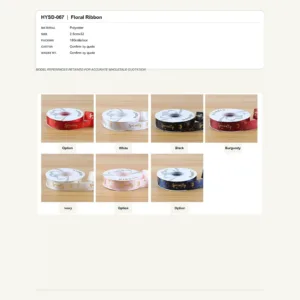 HYSD-067 - Polyester Floral Ribbon