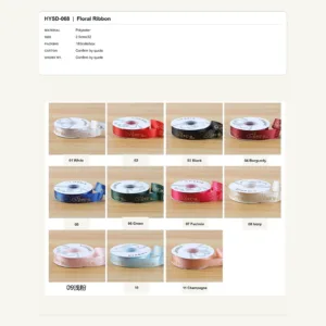 HYSD-068 - Polyester Floral Ribbon