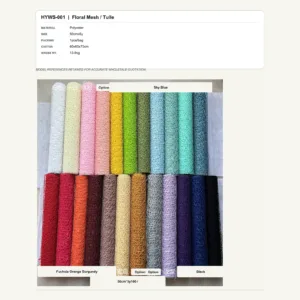HYWS-001 - Polyester Floral Mesh / Tulle