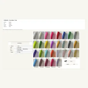 HYWS-003 - Polyester Floral Mesh / Tulle