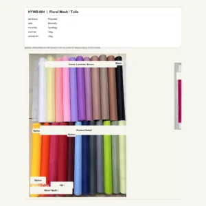 HYWS-004 - Polyester Floral Mesh / Tulle
