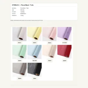 HYWS-014 - Floral Mesh / Tulle Floral Mesh / Tulle