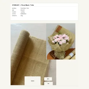 HYWS-037 - Floral Mesh / Tulle Floral Mesh / Tulle