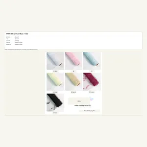 HYWS-038 - 50cmx5Y Floral Mesh / Tulle