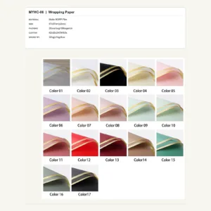 tfw-sku-myhc-06 MYHC-06 - Matte BOPP Film Flower Wrapping Paper