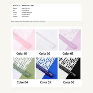 tfw-sku-myhc-122 MYHC-122 - Matte BOPP Film Flower Wrapping Paper