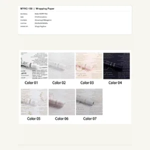 tfw-sku-myhc-150 MYHC-150 - Matte BOPP Film Flower Wrapping Paper