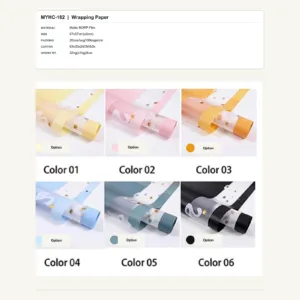 tfw-sku-myhc-182 MYHC-182 - Matte BOPP Film Flower Wrapping Paper