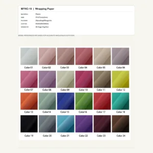 MYHC-19 - Plastic Flower Wrapping Paper