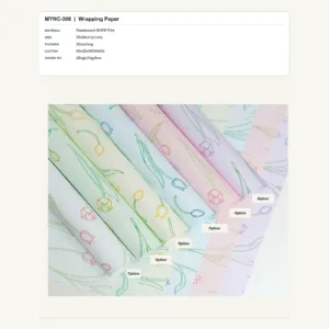tfw-sku-myhc-306 MYHC-306 - Pearlescent BOPP Film Flower Wrapping Paper