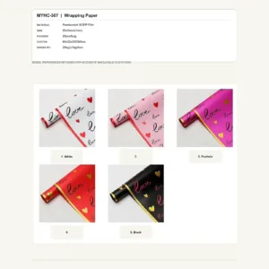 tfw-sku-myhc-307 MYHC-307 - Pearlescent BOPP Film Flower Wrapping Paper