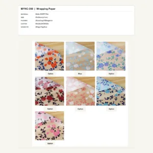 tfw-sku-myhc-350 MYHC-350 - Matte BOPP Film Flower Wrapping Paper