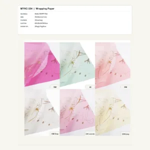tfw-sku-myhc-354 MYHC-354 - Matte BOPP Film Flower Wrapping Paper