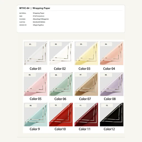 tfw-sku-myhc-64 MYHC-64 - Wrapping Paper Flower Wrapping Paper