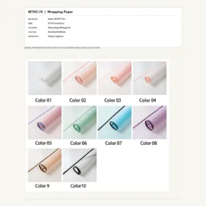 tfw-sku-myhc-78 MYHC-78 - Matte BOPP Film Flower Wrapping Paper