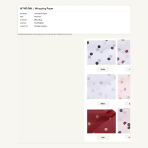 tfw-sku-myhz-369 MYHZ-369 - Decorative Paper Flower Wrapping Paper